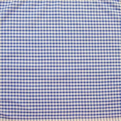 POLY/COTTON 1/8''  CORDED GINGHAM - PALE BLUE  112cm WIDE