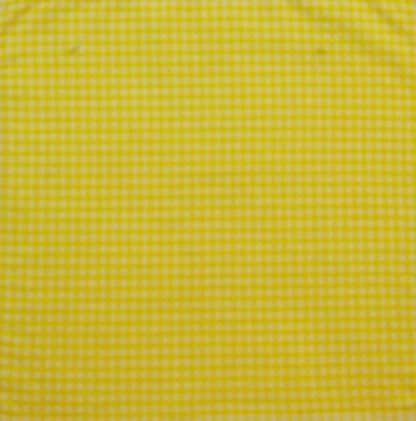 POLY/COTTON 1/8'' CORDED GINGHAM  FABRIC  YELLOW