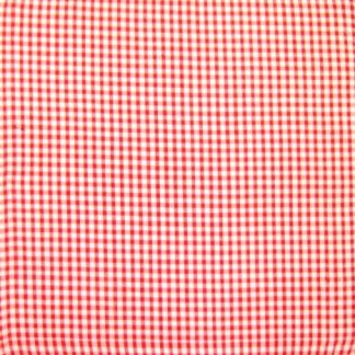 POLY/COTTON 1/4'' CORDED GINGHAM FABRIC - RED -