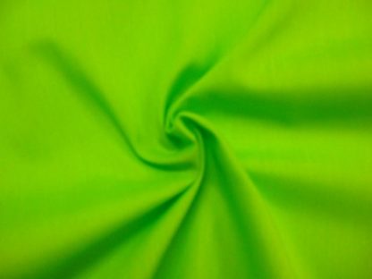 POLY/COTTON PLAIN FABRIC  LIME GREEN