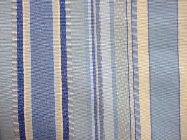 REMAKE HORIZON - heavier weight fabric-BLUE/CREAM - Shan's Fabrics