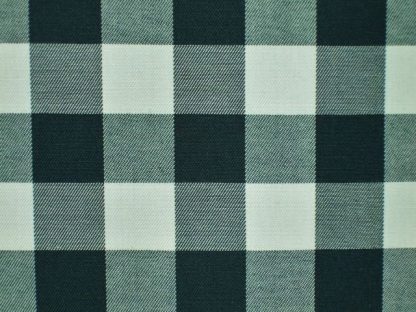 POLY/COTTON 3/4'' GINGHAM CHECK FABRIC - HEAVIER WEIGHT - BOTTLE GREEN -