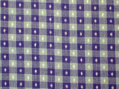 DOBBY CHECK COTTON FABRIC by J. LOUDEN - PINK/PURPLE