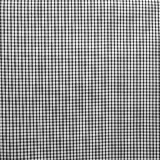 POLY/COTTON 1/8'' CORDED GINGHAM FABRIC - BLACK -