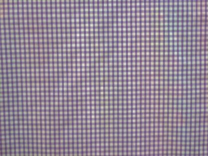 POLY/COTTON 1/4'' CORDED GINGHAM FABRIC  - LILAC -