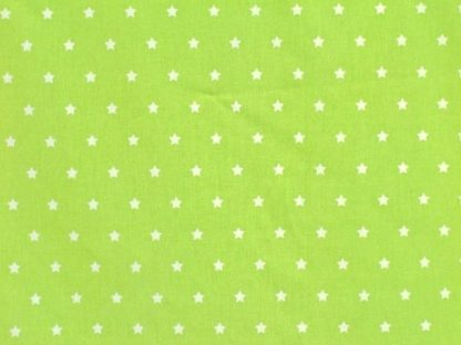 STARS CRETONNE cotton fabric - GREEN -