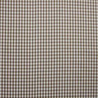 POLY/COTTON 1/4'' CORDED GINGHAM FABRIC -BROWN -