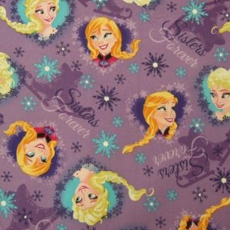 FROZEN-SISTERS ICE SKATING HEARTS by DISNEY for SPRING CREATIVE PRODUCTS - 100% COTTON