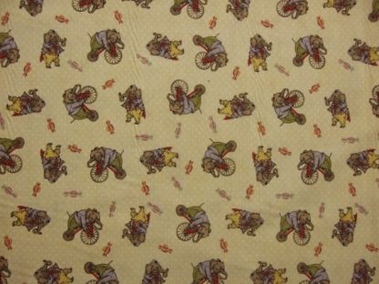 HULLABAL00 by IRON ORCHID DESIGNS for CLOTHWORKS -  ELEPHANTS ON YELLOW  -