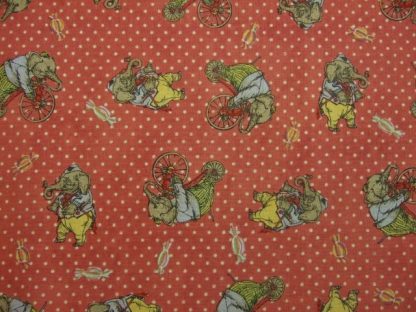 HULLABAL00 by IRON ORCHID DESIGNS for CLOTHWORKS -  ELEPHANTS ON ROSE  -