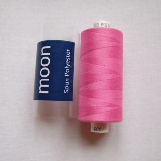 COATS MOON THREAD 120gauge 1000Yds  Spun Polyester   Bright Pink