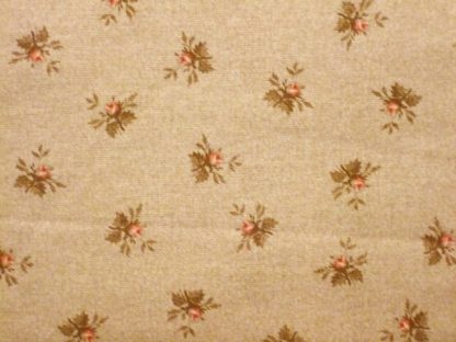 OLIVIA by Michele D'amore for Benartex cotton fabric PINK on BEIGE