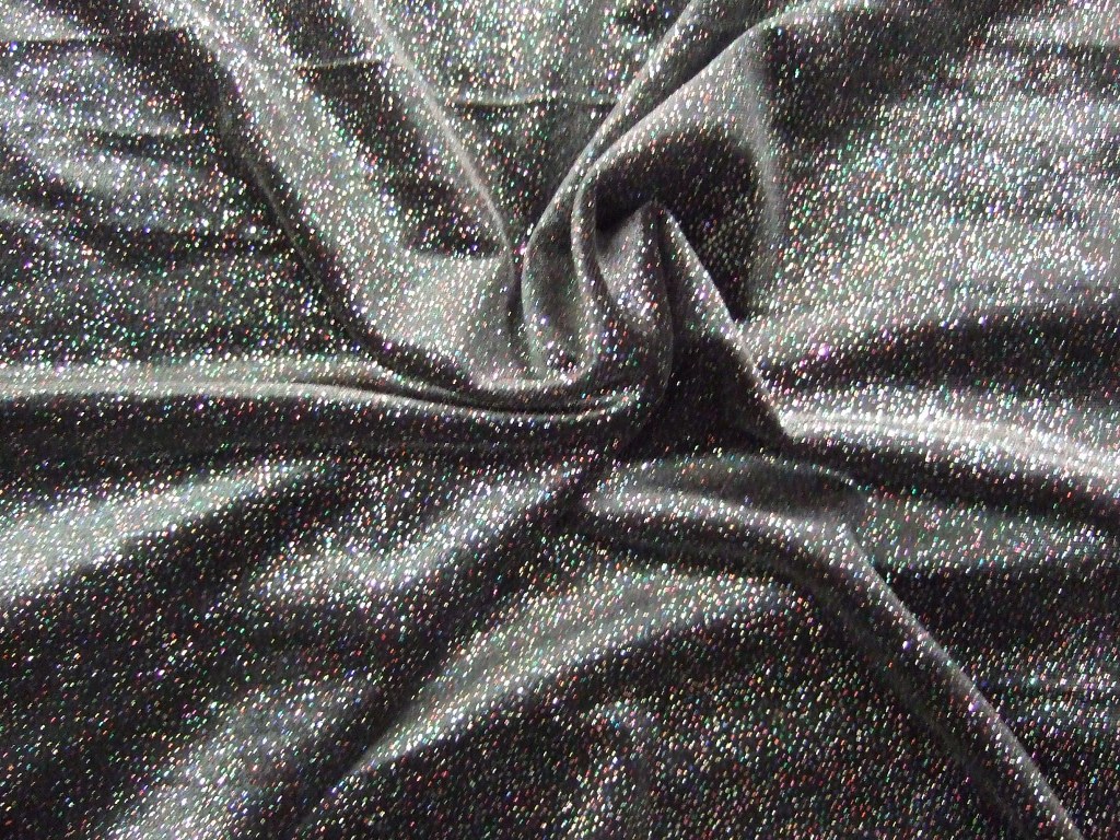 Black silk velvet fabric - Lace To Love